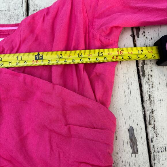 Lovers + Friends Pink Eyelet Ruffle Mini Dress‎ Medium Y2K Coquette Medium - Picture 8 of 9